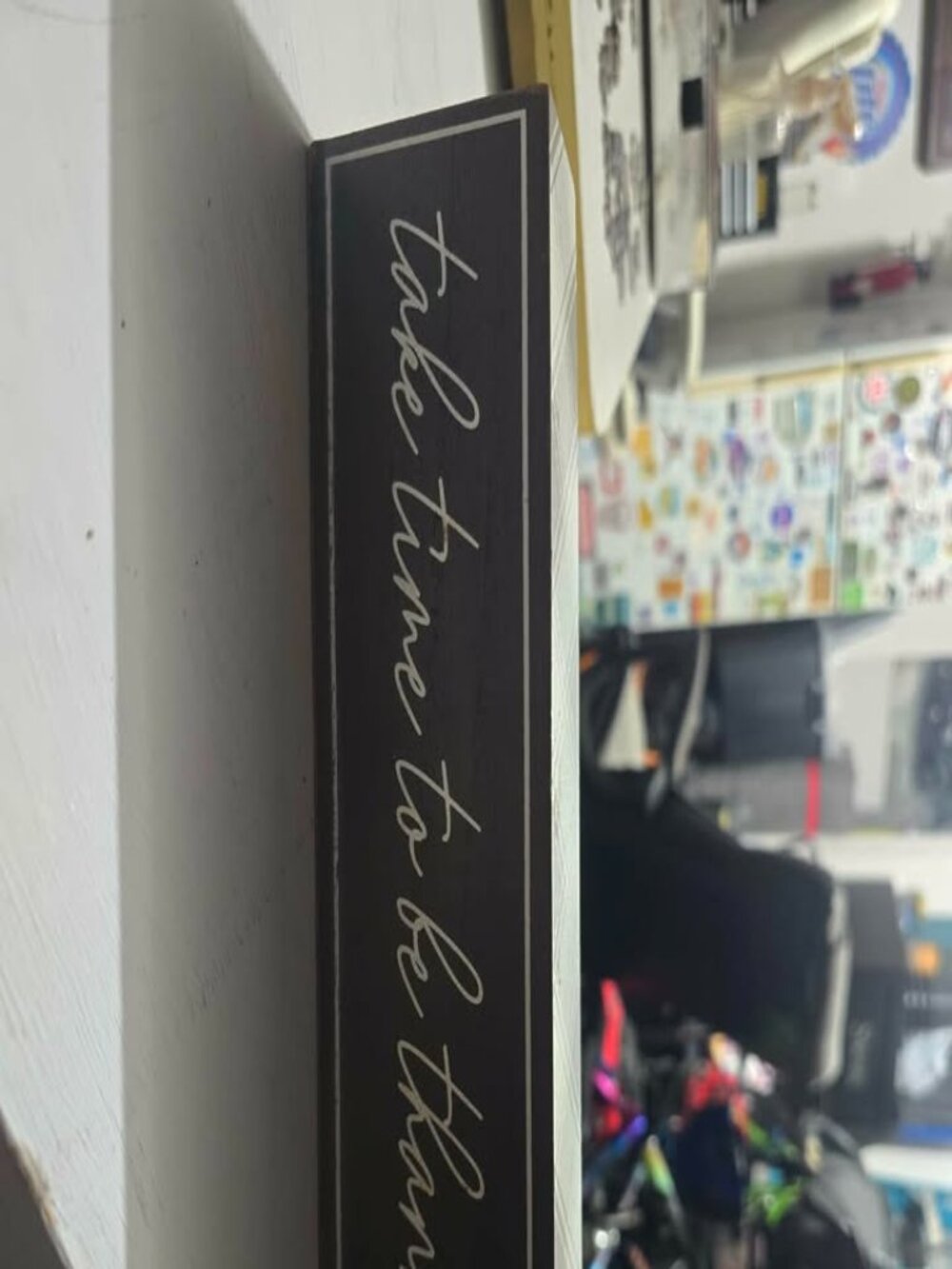 "Take Time to be Thankful" Decorative Block Sign
